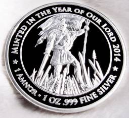 2023 Captain Moroni Silver Coin, (Bullion-Single)